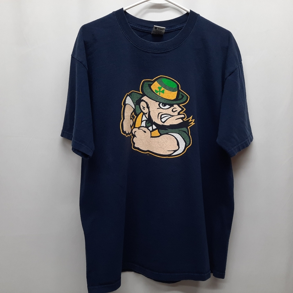 Mens Large Notre Dame Fighting Irish Short Sleeve Tshirt NCAA Football Sports